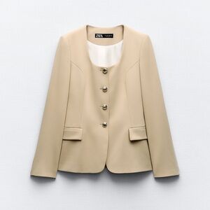 Zara Round Neck Blazer